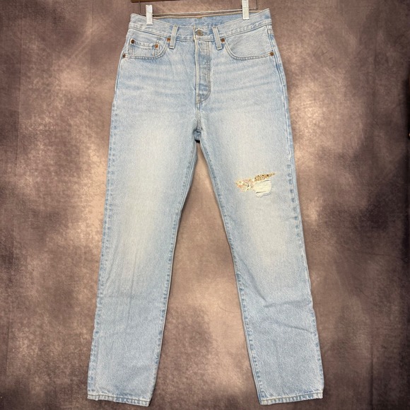Levi's 501 150th Anniversary Jeans Women's 27 High Rise Button Fly 100% Cotton - Picture 1 of 13